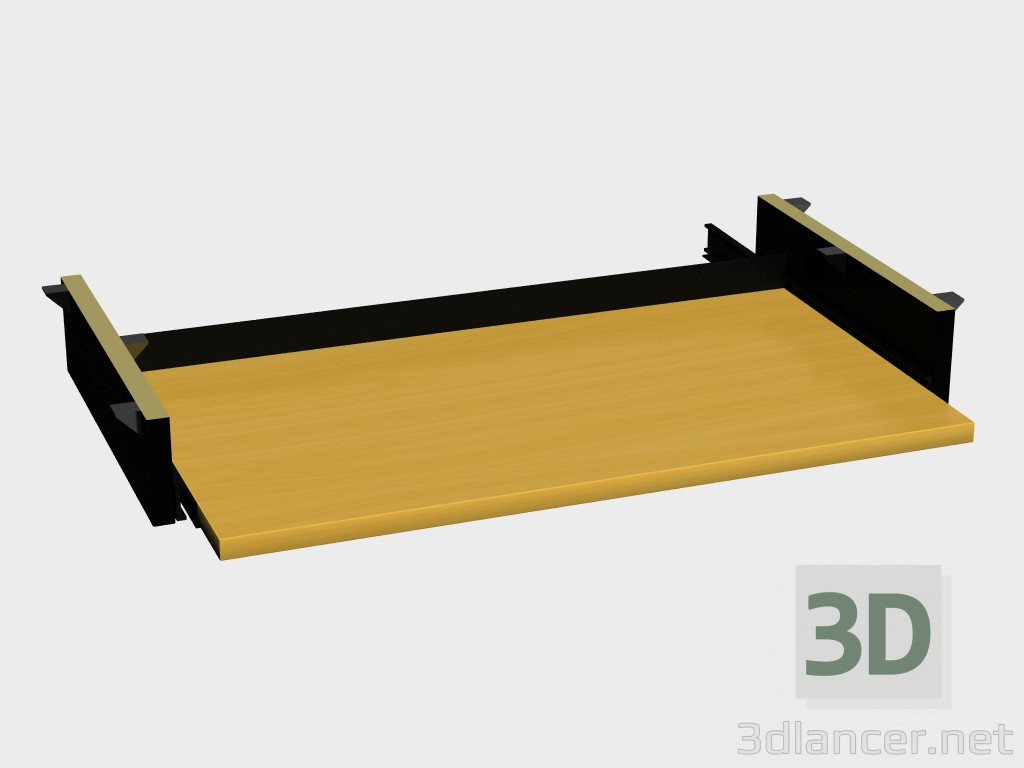 3d model Suite de mesa accesoria Mono (regimiento RK640 debajo del teclado) - vista previa