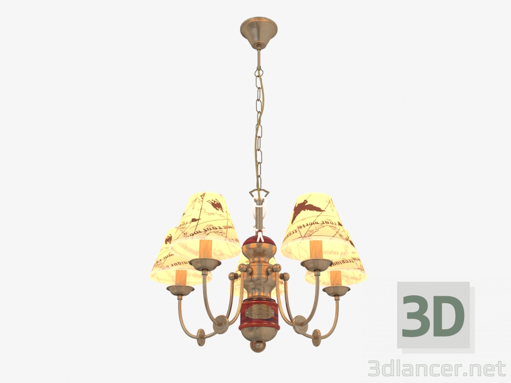 Modelo 3d CRUZEIRO Lustre (ARM625-05-R) - preview