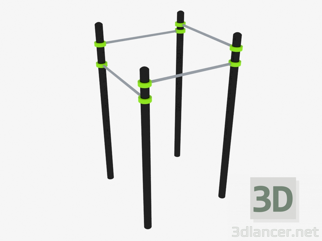 3d model Complejo deportivo (W0008) - vista previa