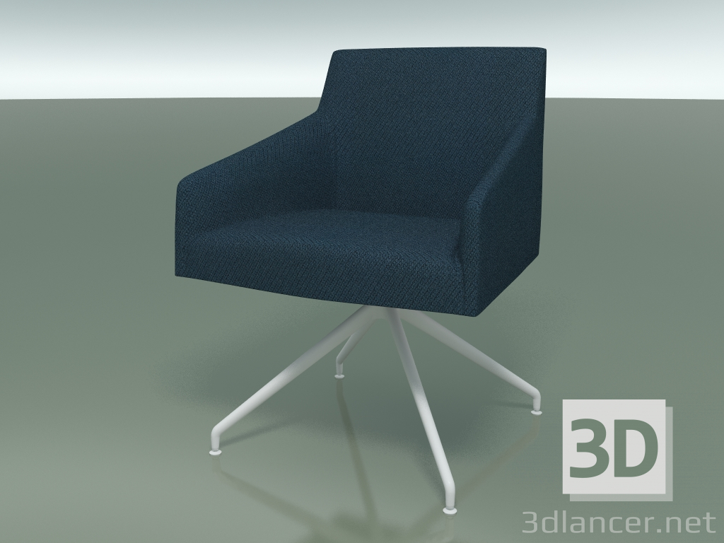 modello 3D Poltrona 2705 (con rivestimento in tessuto, girevole, V12) - anteprima