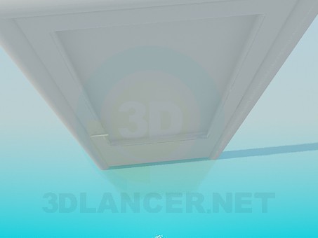 3d model Door with glass - preview