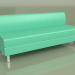 Modelo 3d Section Flagship 3-seater (couro verde) - preview