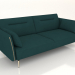 3d model Liverpool Sofa Bed (Dark Turquoise - Gold) - preview