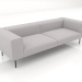 3d model 3 seater sofa - preview