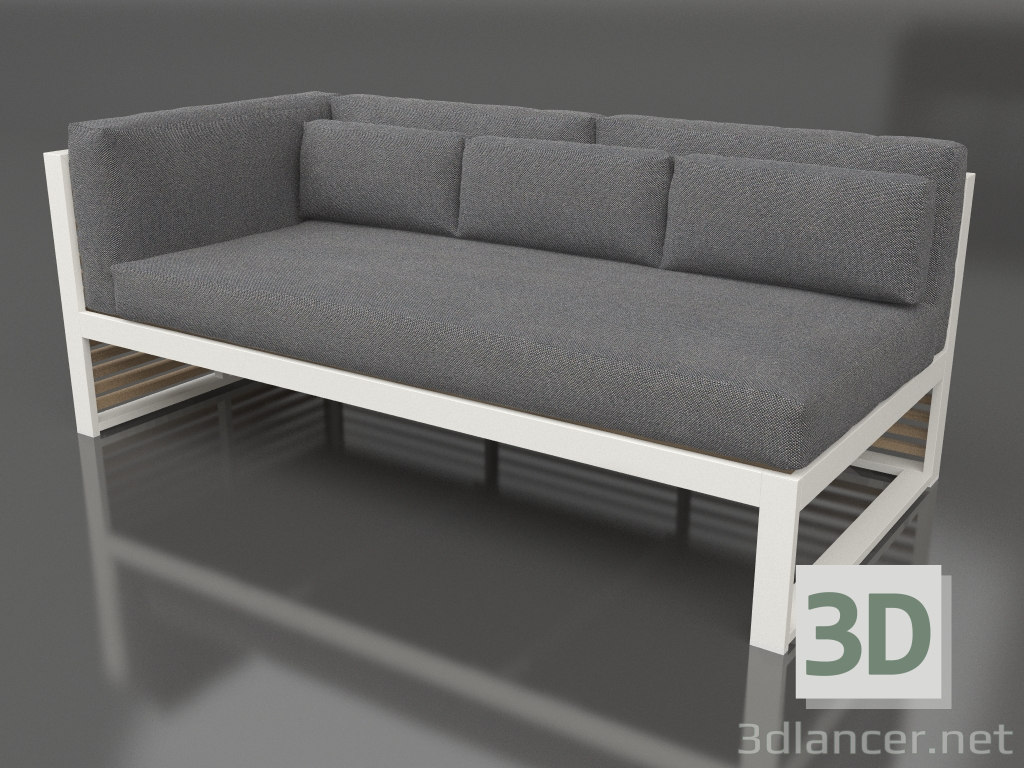 3d model Sofá modular sección 1 izquierda (gris ágata) - vista previa