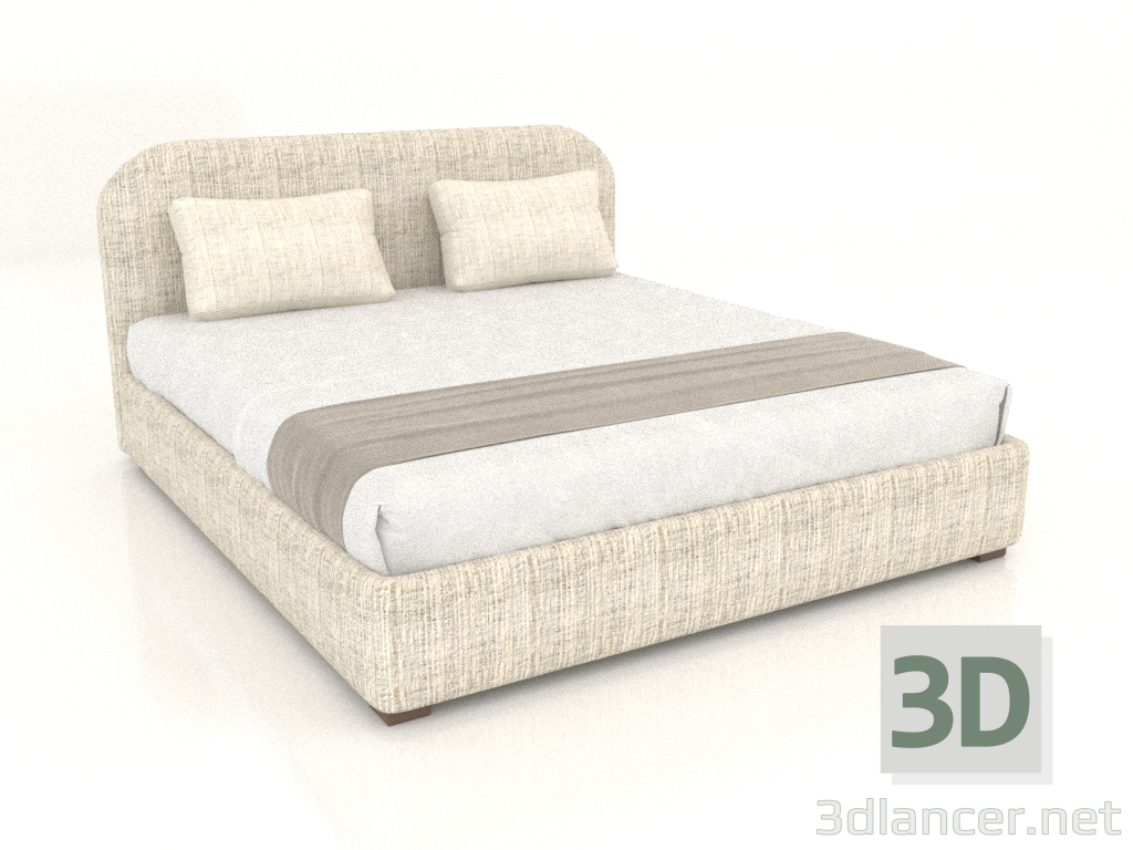 3d model Cama doble SWAN - vista previa 3d model Cama doble SWAN - vista previa