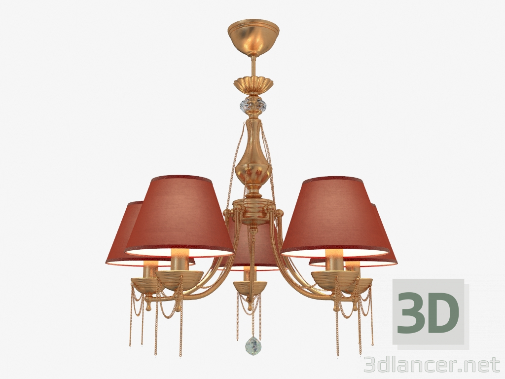 modèle 3D Lustre CHESTER (CL0100-05-R) - preview