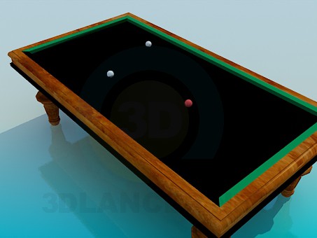 modèle 3D Table de billard - preview