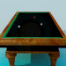 modèle 3D Table de billard - preview