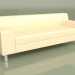 3D Modell Sofa Flaggschiff 3-Sitzer (Beiges Leder) - Vorschau