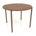 3d model Dining table DT 08 (straight end) (D=1000x754, wood brown light) - preview