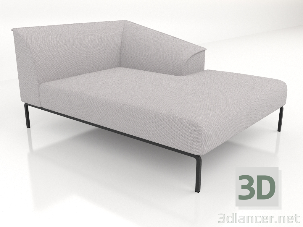 3D Modell Chaiselongue 160 rechts - Vorschau