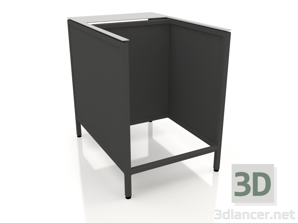 Modelo 3d Ilha V1 (com pouso) em 120 quadro 1 (preto) - preview