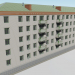 3d Five-story Brezhnevka with an apartment from the 70s model buy - render