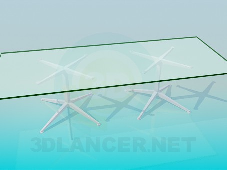 modèle 3D Table de conférence pour office - preview