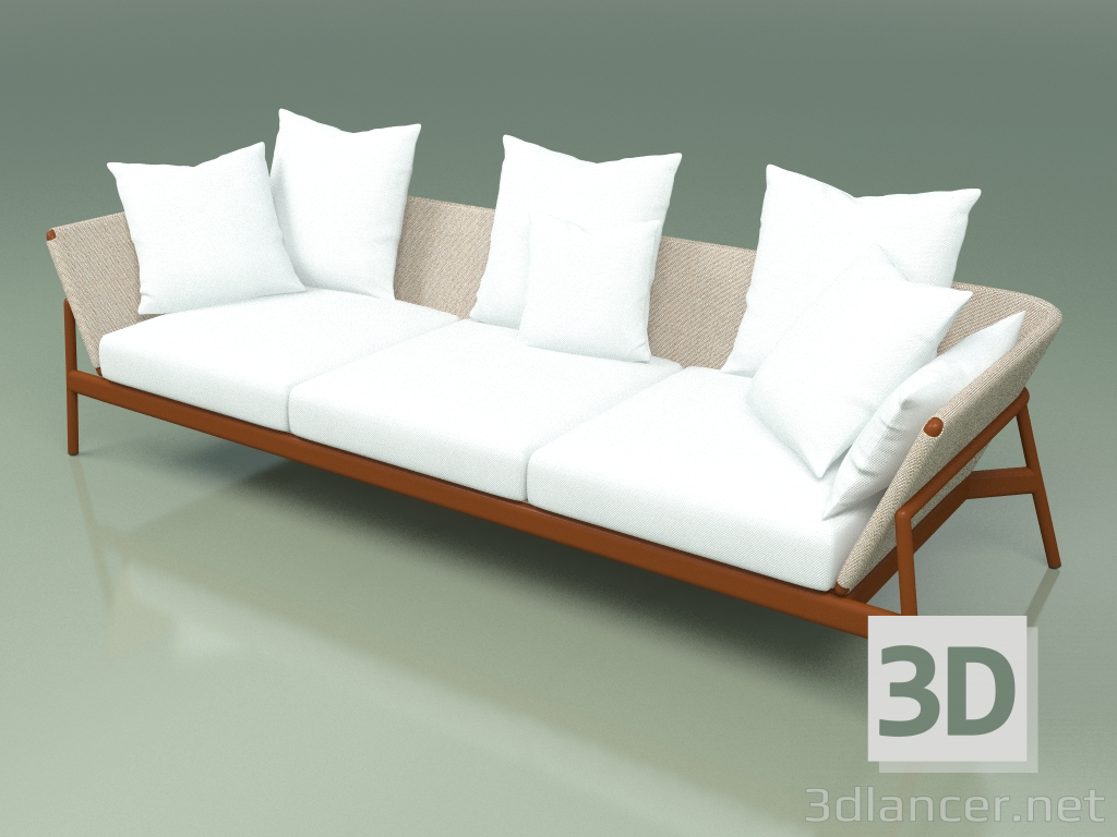 3d model Sofa 003 (Metal Rust, Batyline Sand) - preview