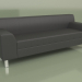 3D Modell Sofa Flaggschiff 3-Sitzer (Schwarzes Leder) - Vorschau