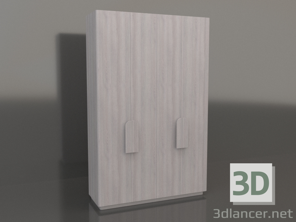 3d model Armario MW 04 madera (opción 2, 1830x650x2850, madera clara) - vista previa