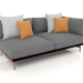 3d model Sofa module, section 1 right (Black) - preview