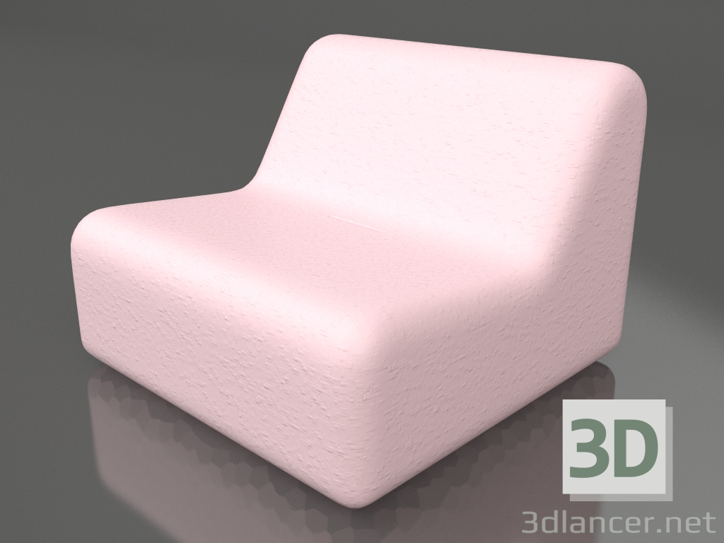 Modelo 3d Cadeira club (rosa) - preview