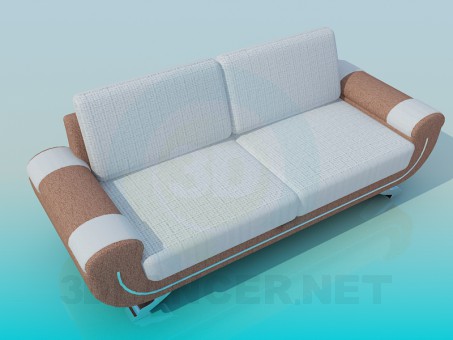 modello 3D Divano - anteprima