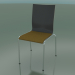 3d model 4-leg high back chair with fabric upholstery (104) - preview