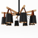 3d Modern Nordic Drop Down Pendant Chandelier 8 модель купить - ракурс