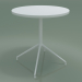 modèle 3D Table ronde 5710, 5727 (H 74 - Ø69 cm, étalée, Blanc, V12) - preview