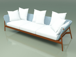 Sofa 003 (Metallrost, Batyline Sky)