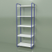 3d model Narrow shelving (blue) - preview