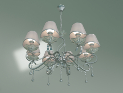 Candelabro suspenso 10085-8 (Strotskis de cristal cromado)