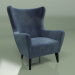 3d model Armchair Elsa (dark blue) - preview