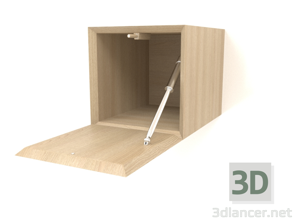 Modelo 3d Prateleira suspensa ST 06 (porta aberta) (250x315x250, madeira branca) - preview