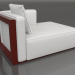 3d model Sofa module, section 2 right (Wine red) - preview