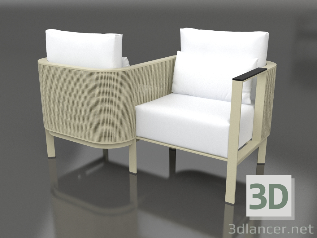 3d model Sofá Tu&Yo (Oro) - vista previa