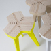 modèle 3D Tabouret en bois - preview