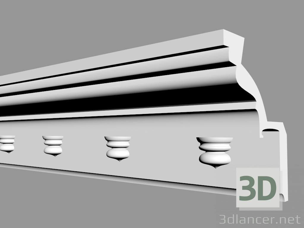 modèle 3D Corniche C1028 - preview