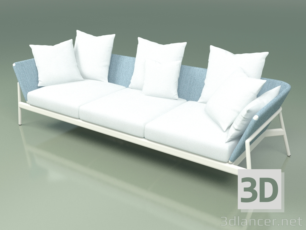 3d model Sofa 003 (Metal Milk, Batyline Sky) - preview