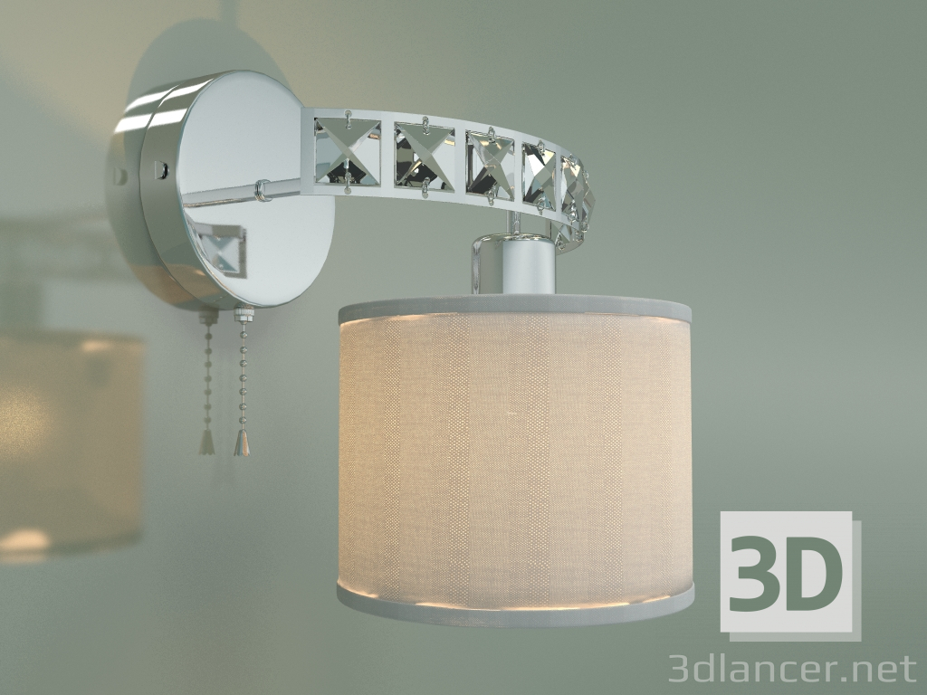 3D Modell Wandleuchte Salina 60104-1 (Chrom) - Vorschau