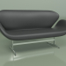 3D Modell Sofa Schwan (schwarzes Leder) - Vorschau