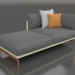 3d model Sofa module, section 2 left (Gold) - preview