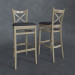 3d Bar stools Toscana model buy - render