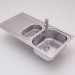 3d Blanco TIPO 6S Basic kitchen sink model buy - render