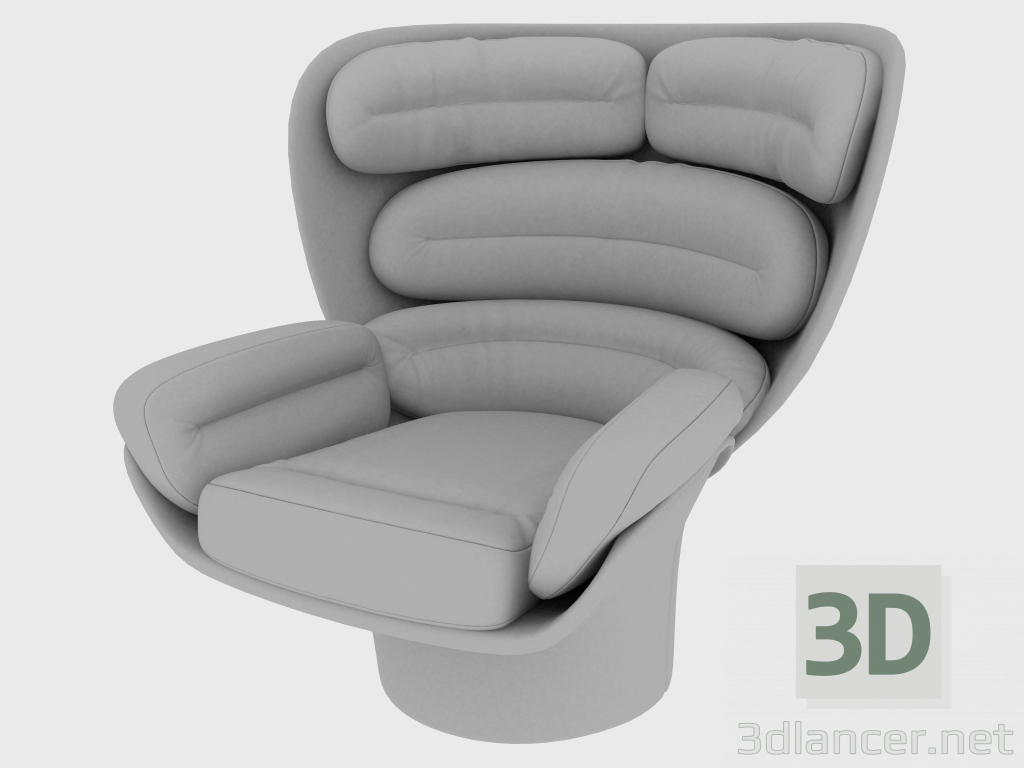 Modelo 3d Cadeira ELDA ARMCHAIR (92x92xH92) - preview