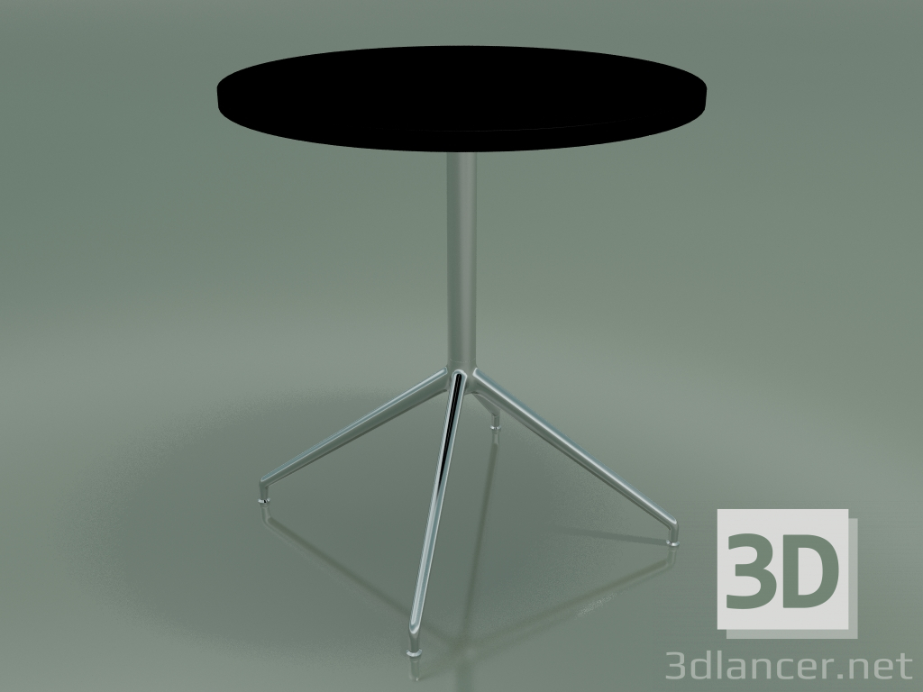 modèle 3D Table ronde 5710, 5727 (H 74 - Ø69 cm, étalé, Noir, LU1) - preview