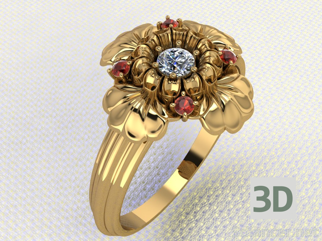 modèle 3D de bague de fiançailles acheter - rendu