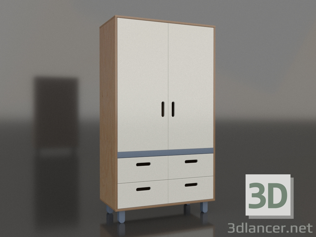 3d model Wardrobe closed TUNE HS (WBTHCA) - preview