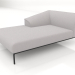 modello 3D Chaise longue 180 sinistra - anteprima