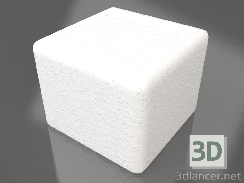 3d model Taburete (blanco) - vista previa