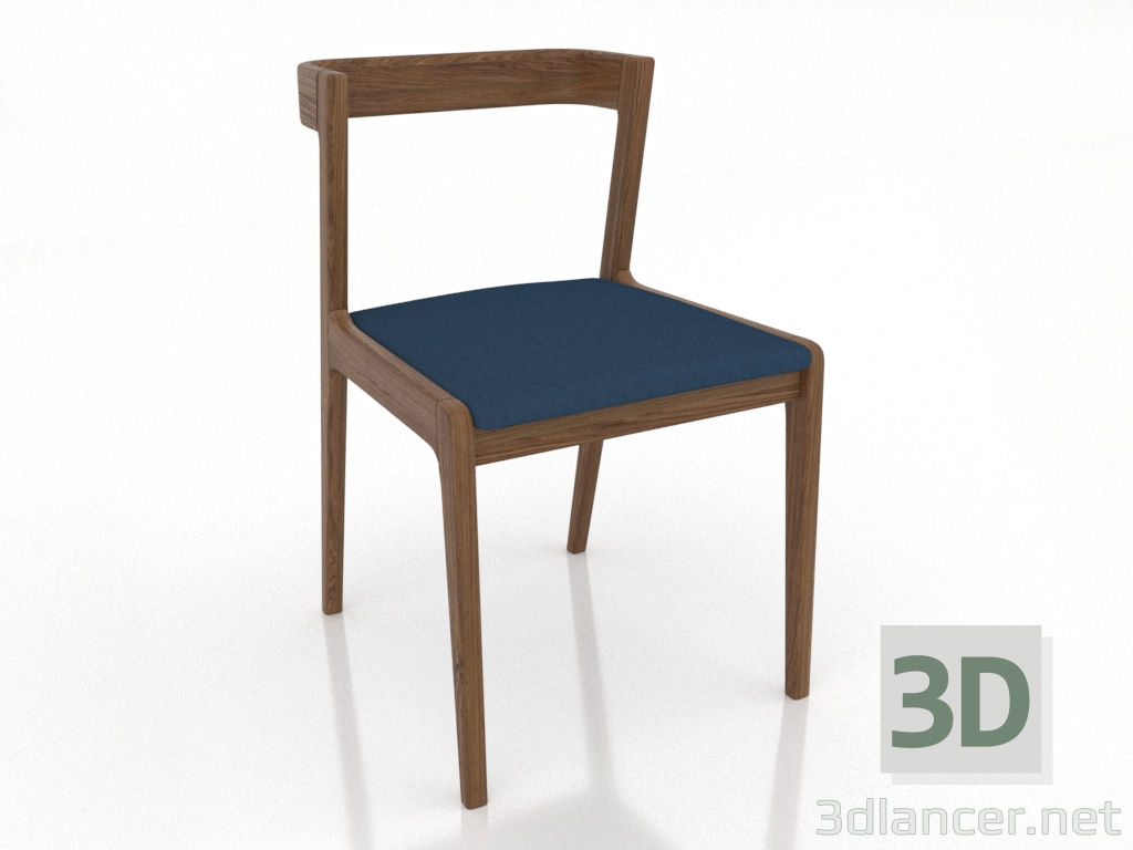 modello 3D Sedia 463 mm (noce chiaro) - anteprima modello 3D Sedia 463 mm (noce chiaro) - anteprima